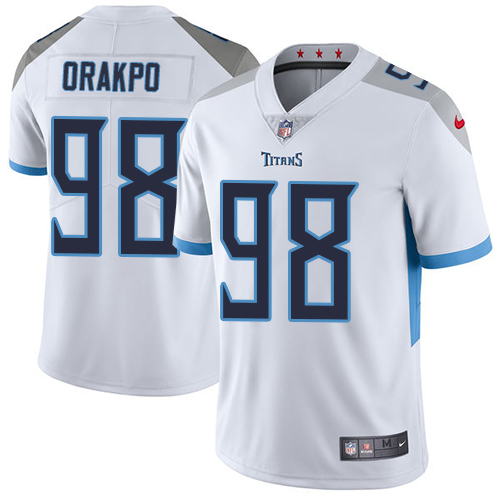 Nike Titans #98 Brian Orakpo White Men's Stitched NFL Vapor Untouchable Limited Jersey